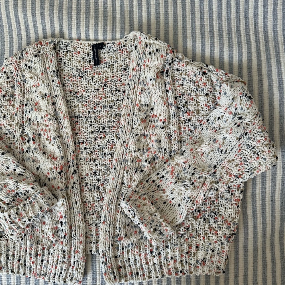 Anthropology Women's Speckled Knit Sweater